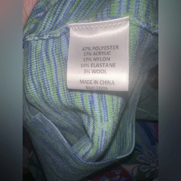 Camila Coelho Aideen Cut Out Knit Top in Blue Spacedye - Picture 6 of 7